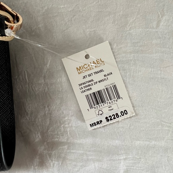 Michael Kors Lg Jet Set Double Zip Wristlet - Picture 7 of 8